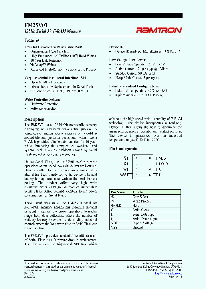 FM25V01-GTR_5005955.PDF Datasheet