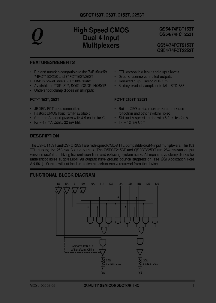 QS74FCT2253CTS1_5009974.PDF Datasheet