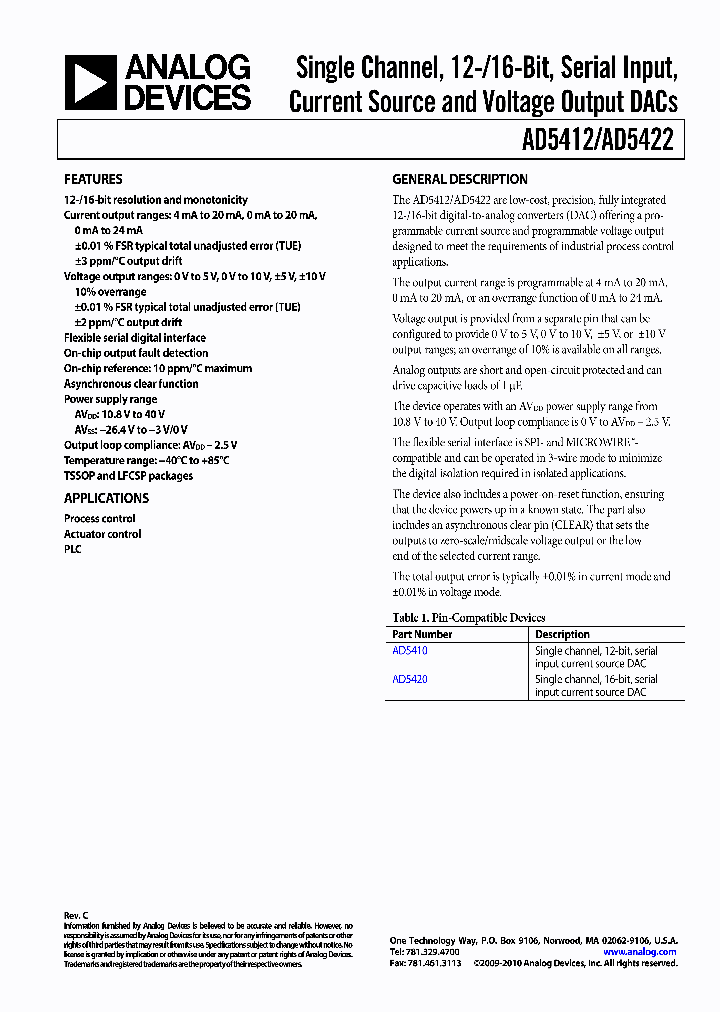 AD5422BREZ_5011106.PDF Datasheet