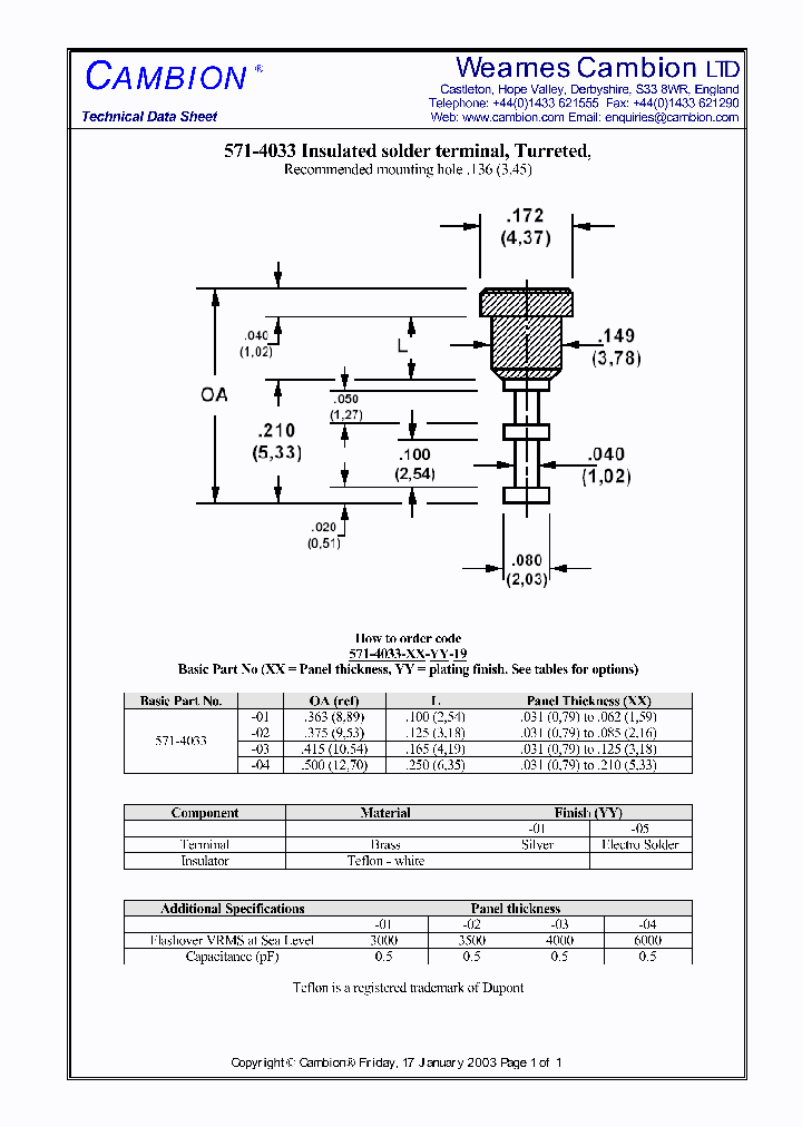 571-4033_5008960.PDF Datasheet