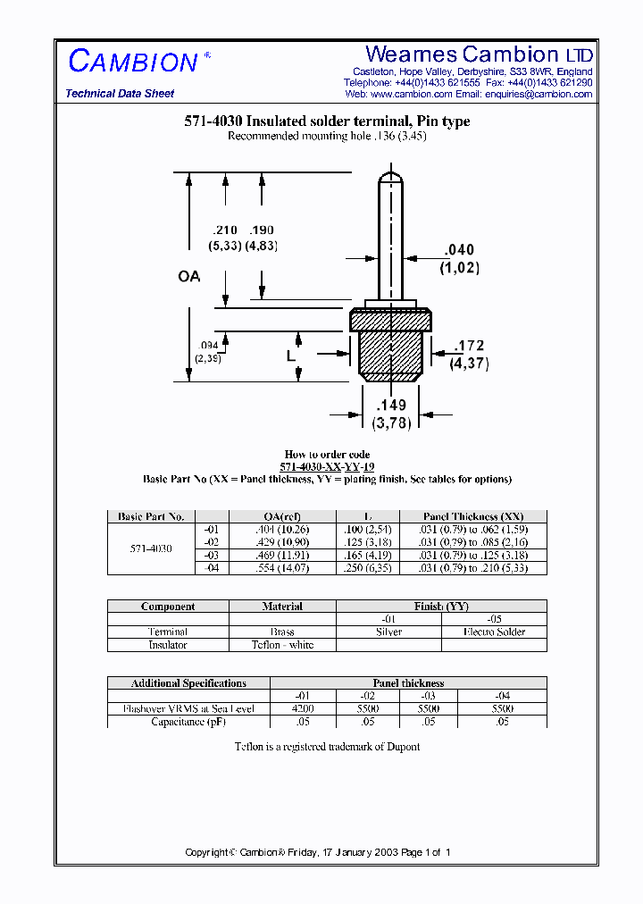 571-4030_5008958.PDF Datasheet