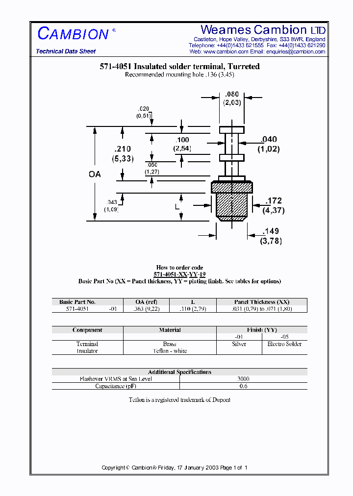 571-4051_5008966.PDF Datasheet