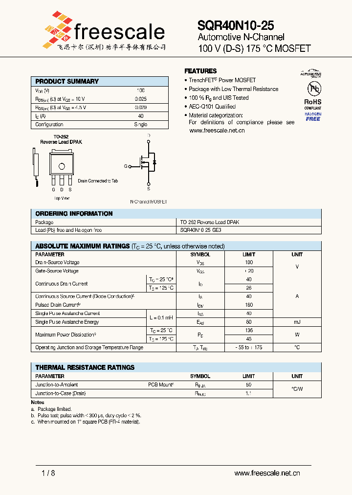 SQR40N10-25_5012018.PDF Datasheet