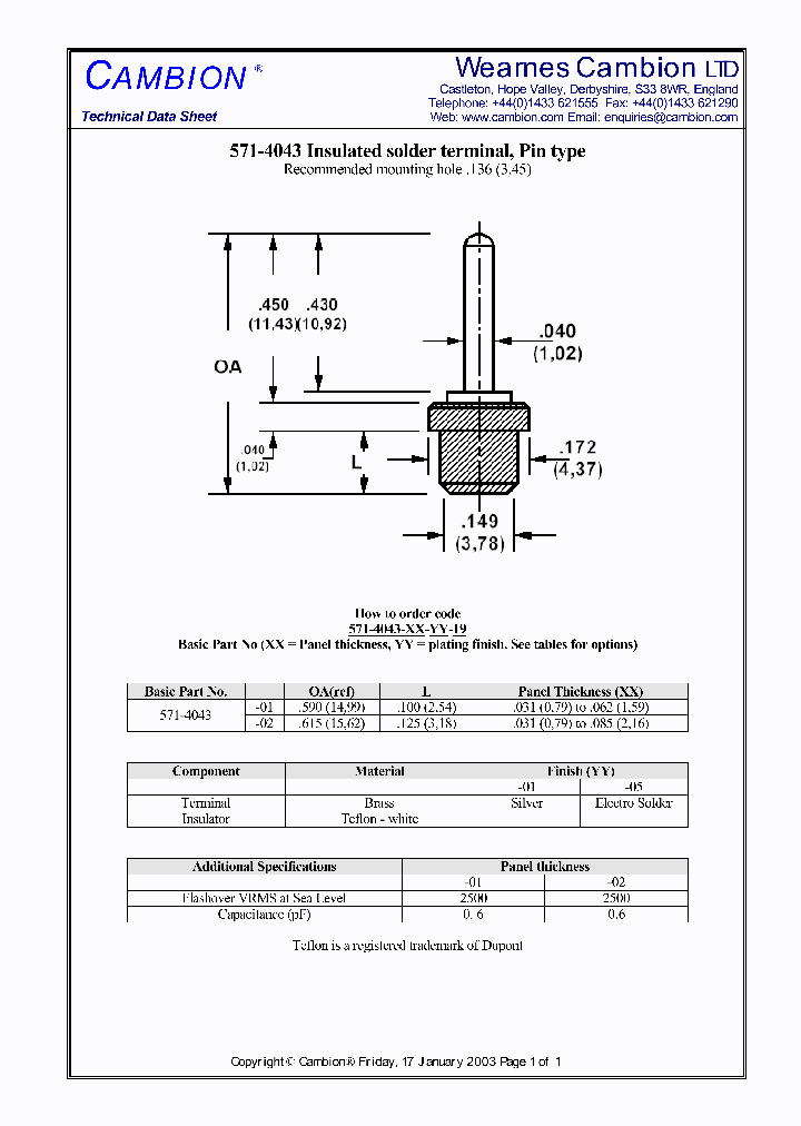 571-4043_5008964.PDF Datasheet