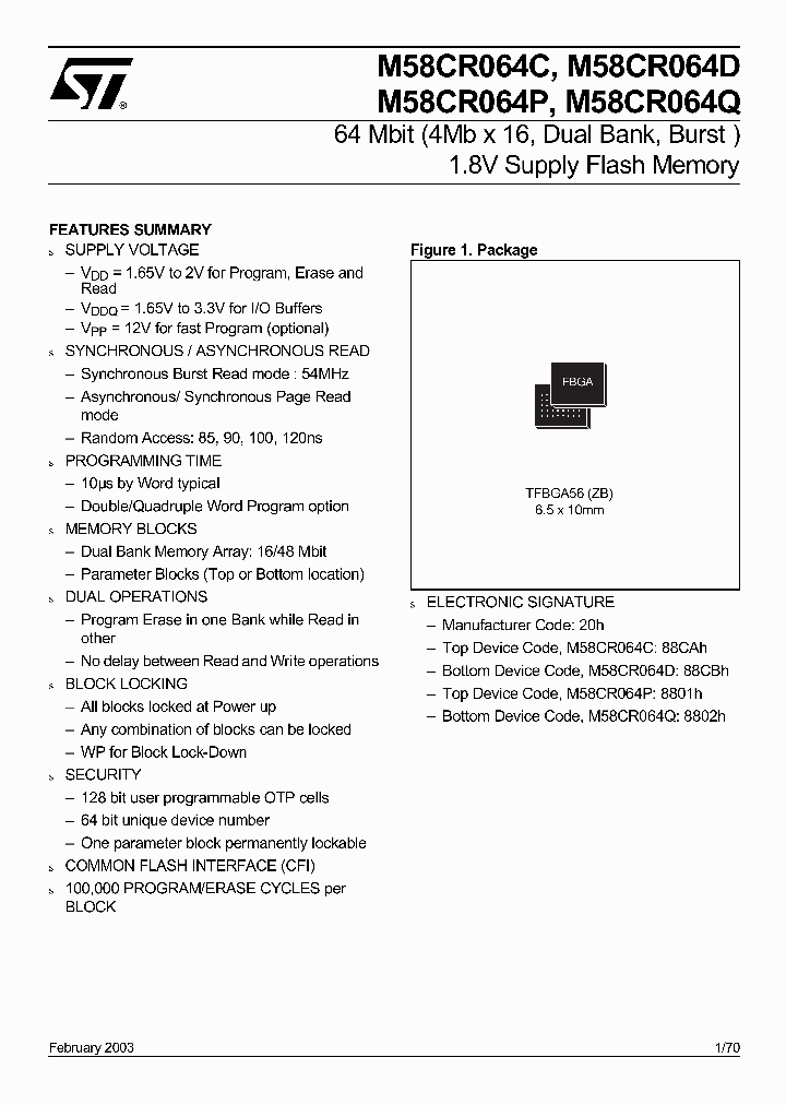 M58CR064C_5014217.PDF Datasheet