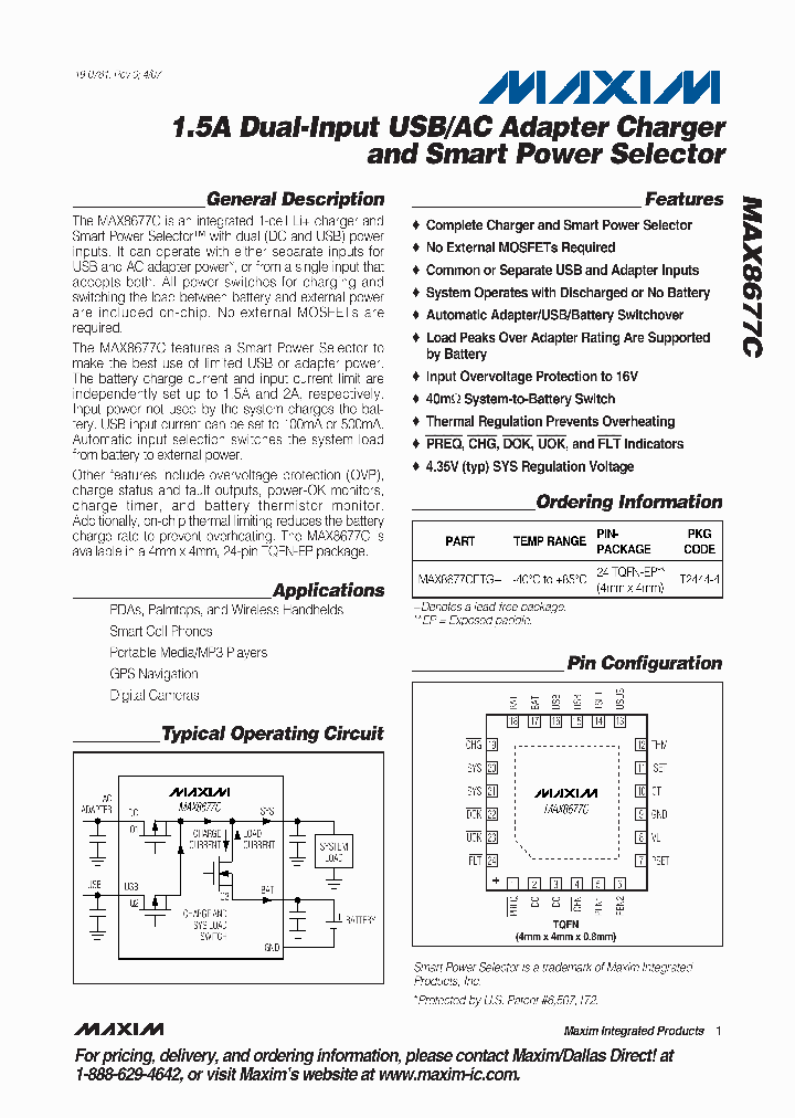 MAX8677CETGT_5018721.PDF Datasheet
