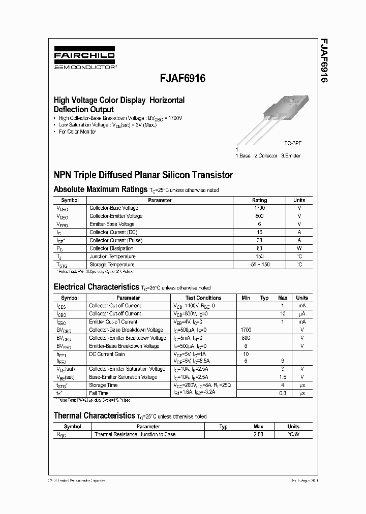 FJAF6916TU_5018982.PDF Datasheet