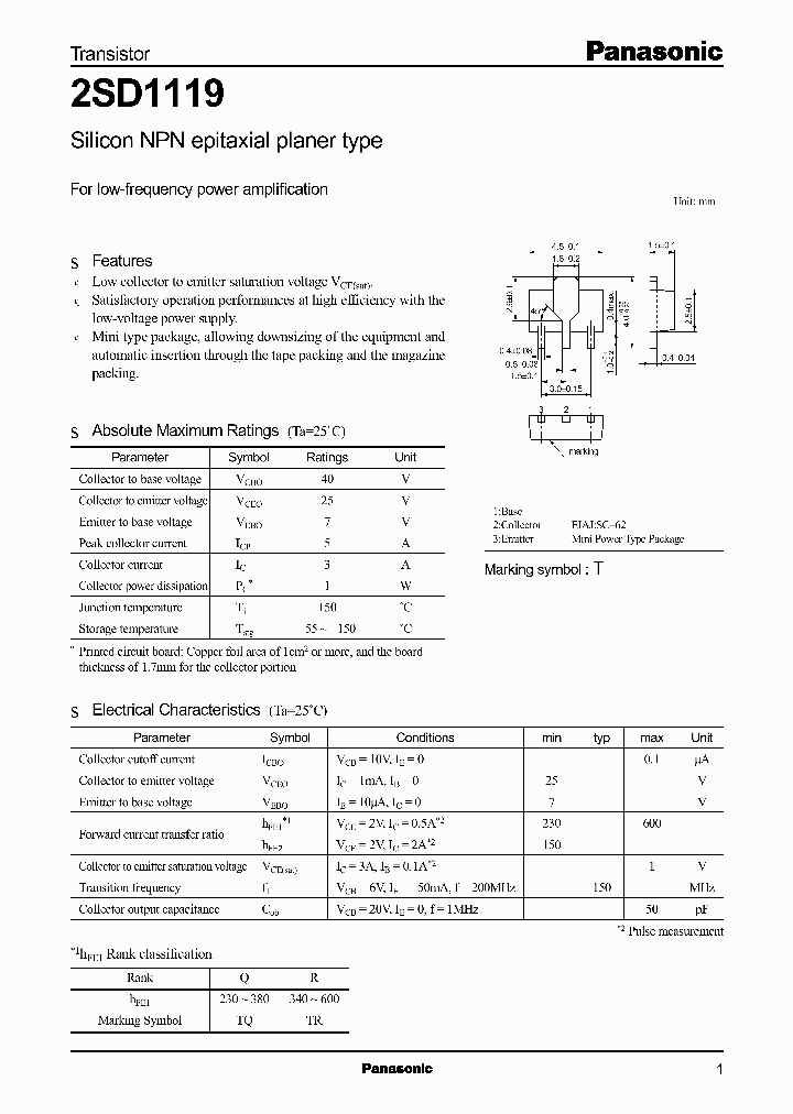 2SD1119Q_5020276.PDF Datasheet