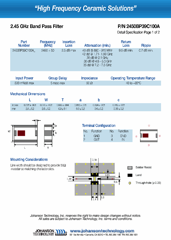 2450BP39C100A_5022344.PDF Datasheet