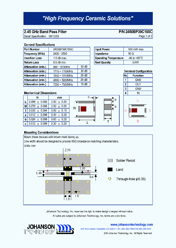 2450BP39C100C_5022346.PDF Datasheet
