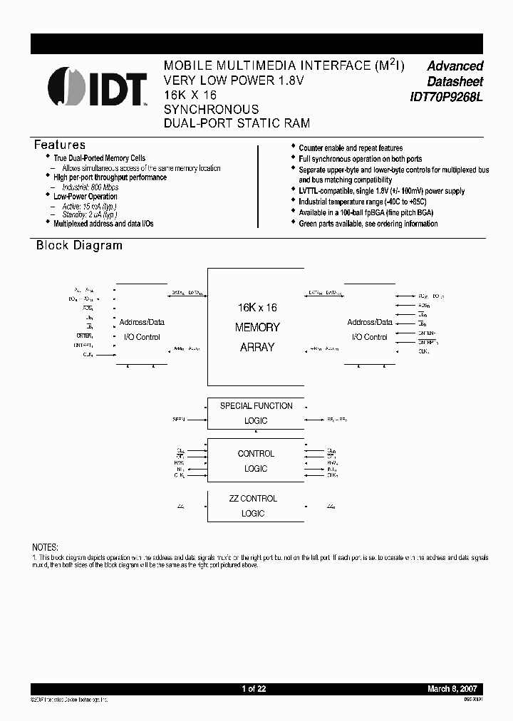 IDT70P926850BZG_5022913.PDF Datasheet