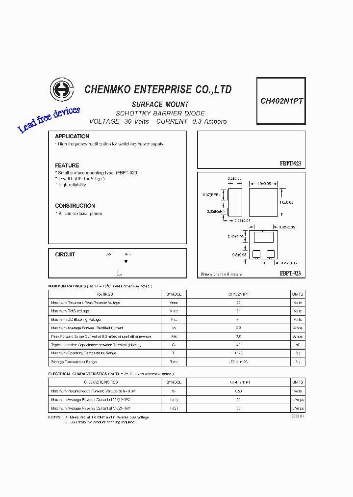 CH402N1PT_5023850.PDF Datasheet