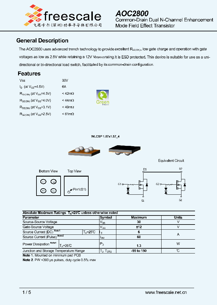 AOC2800_5024014.PDF Datasheet