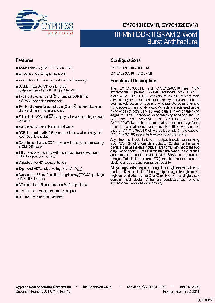 CY7C1318CV18-200BZI_5023650.PDF Datasheet