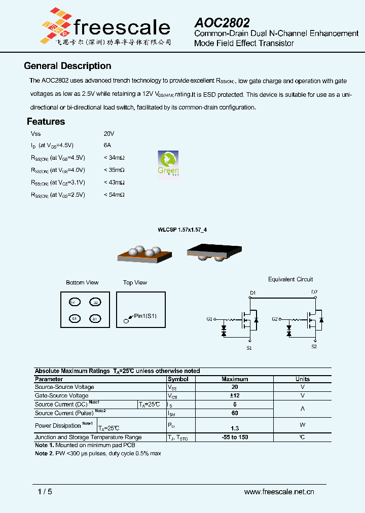 AOC2802_5024015.PDF Datasheet