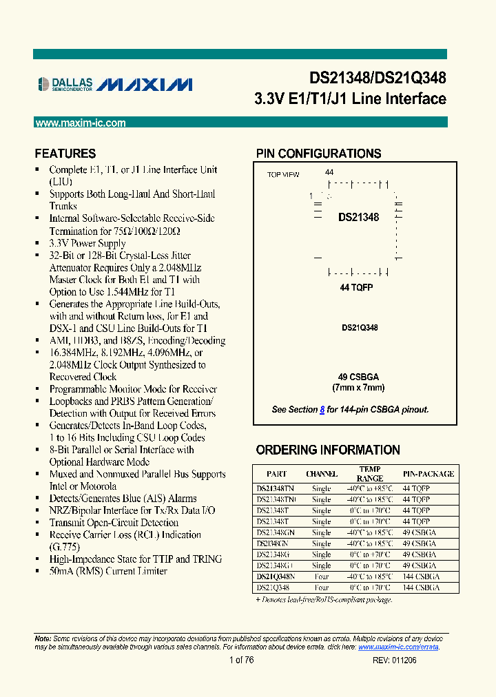 DS21Q348N_5027837.PDF Datasheet