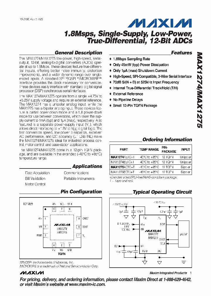 MAX1275AETCT_5029947.PDF Datasheet