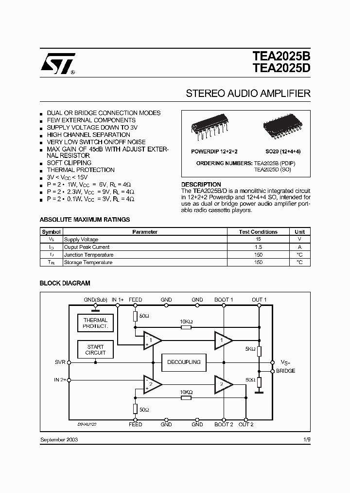TEA2025D013TR_5030147.PDF Datasheet