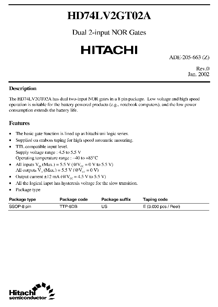 HD74LV2GT02A_5030381.PDF Datasheet