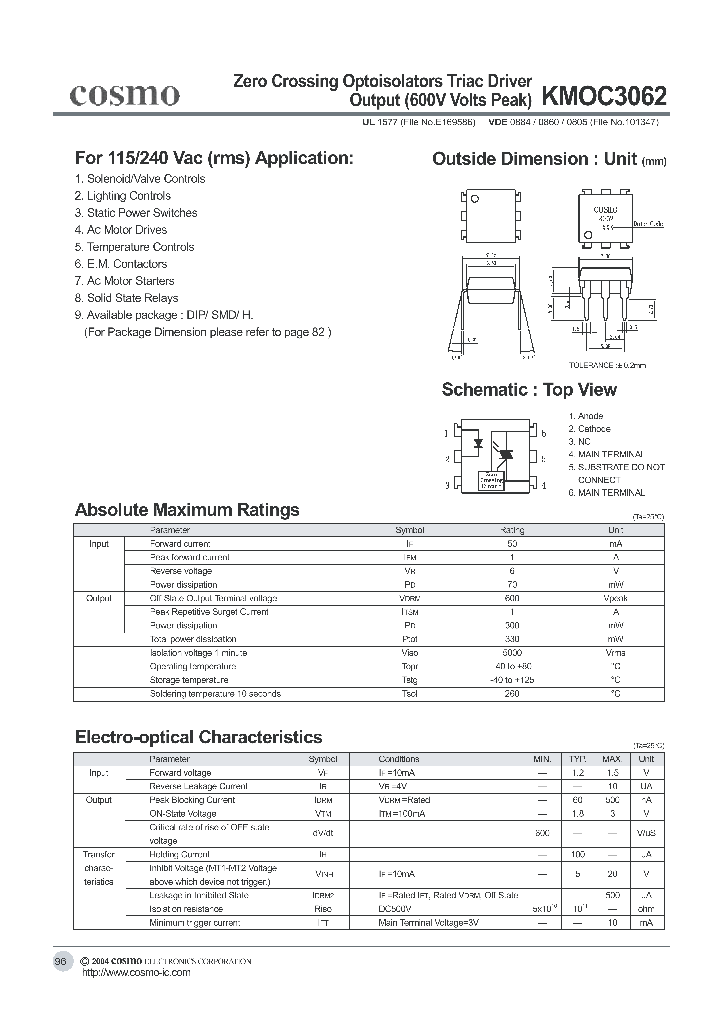 KMOC3062_5031981.PDF Datasheet