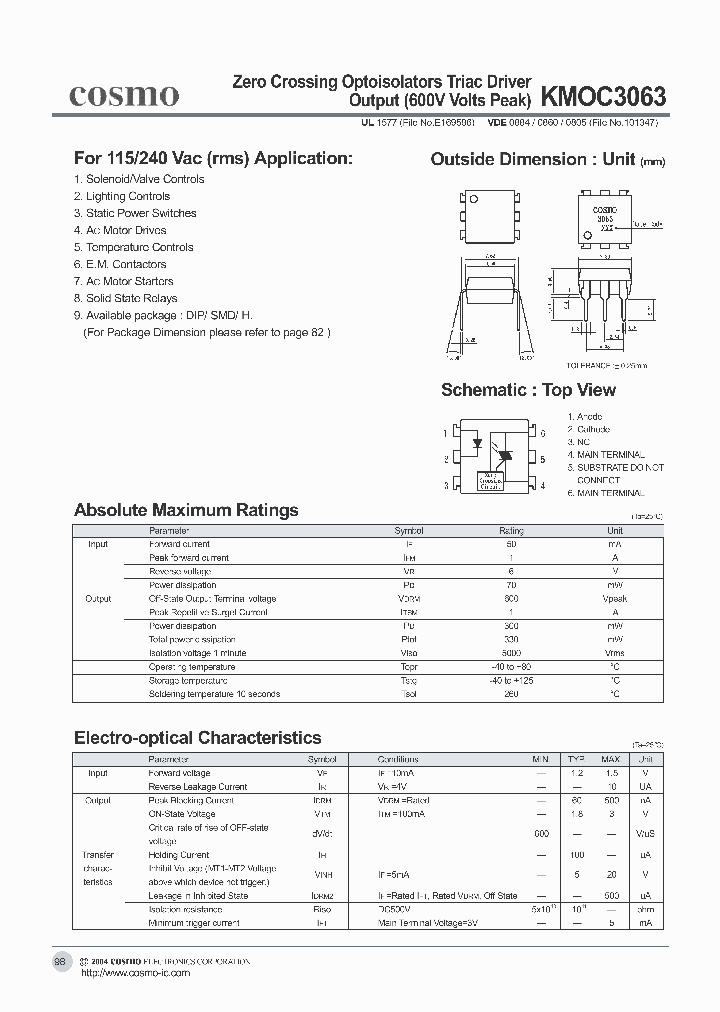 KMOC3063_5031982.PDF Datasheet
