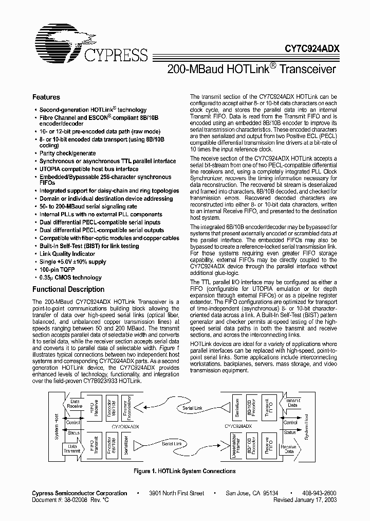 CY7C924ADX_5033156.PDF Datasheet
