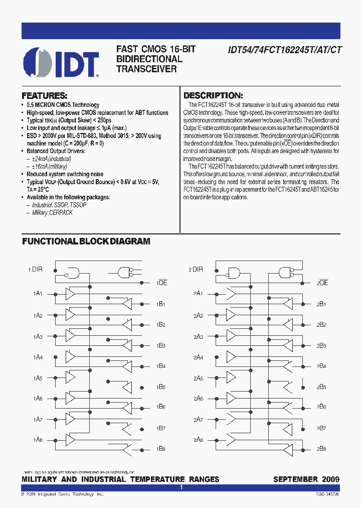 54FCT162245CTEB_5035395.PDF Datasheet