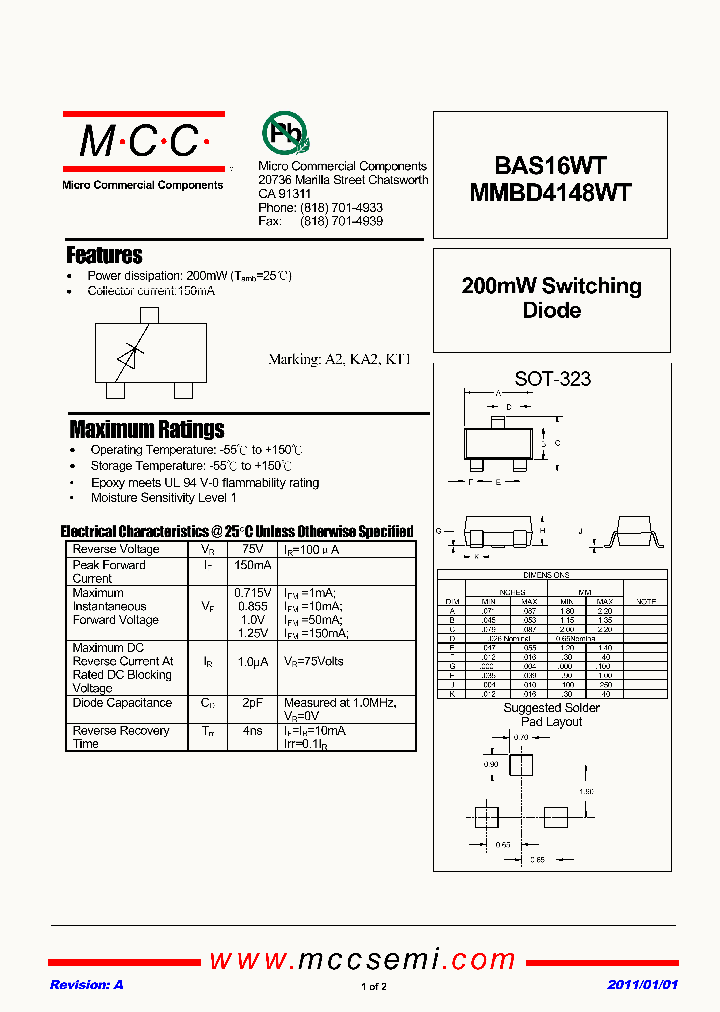 BAS16WT11_5035844.PDF Datasheet