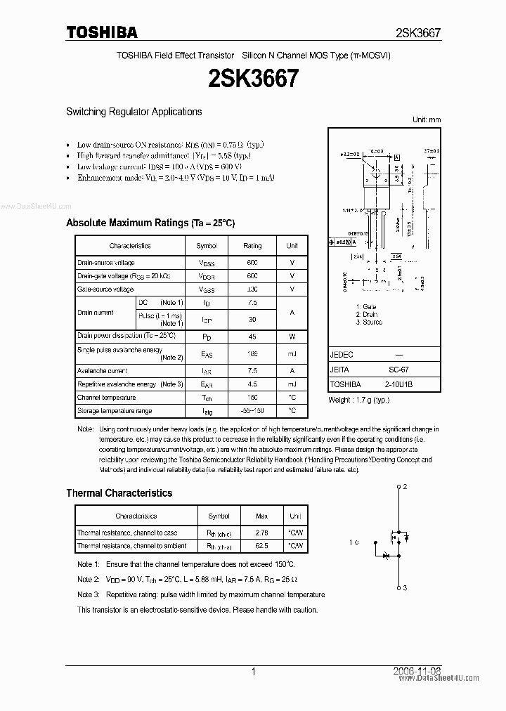 K3667_5037310.PDF Datasheet