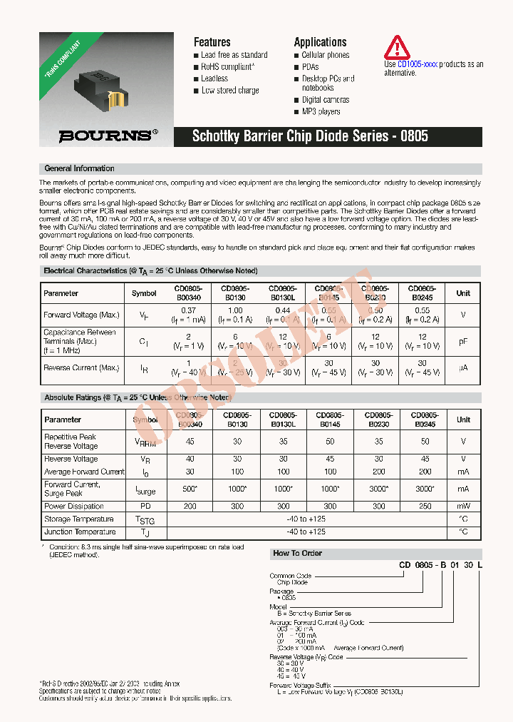 CD0805-B0130_5040456.PDF Datasheet