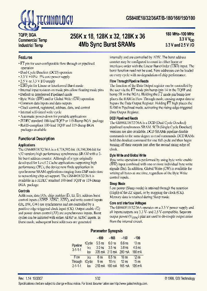 GS840E36AGT-180I_5040431.PDF Datasheet