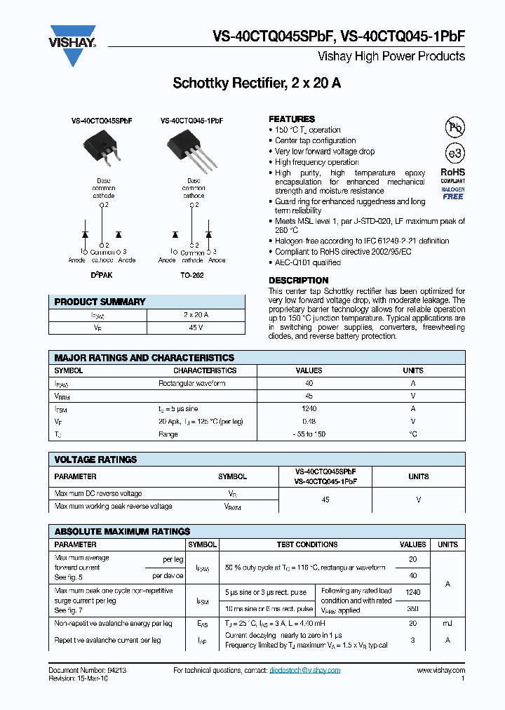 40CTQ045SPBF10_5040771.PDF Datasheet