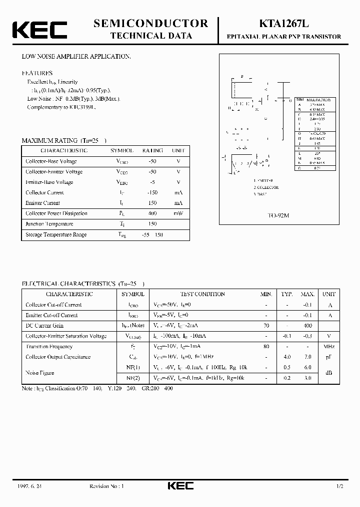 KTA1267L_5040808.PDF Datasheet