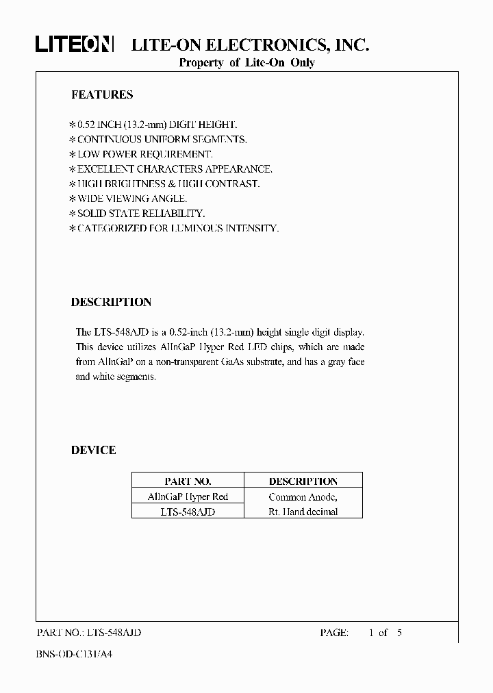 LTS-548AJD_5042495.PDF Datasheet
