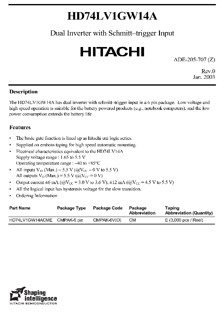 HD74LV1GW14A_5046146.PDF Datasheet