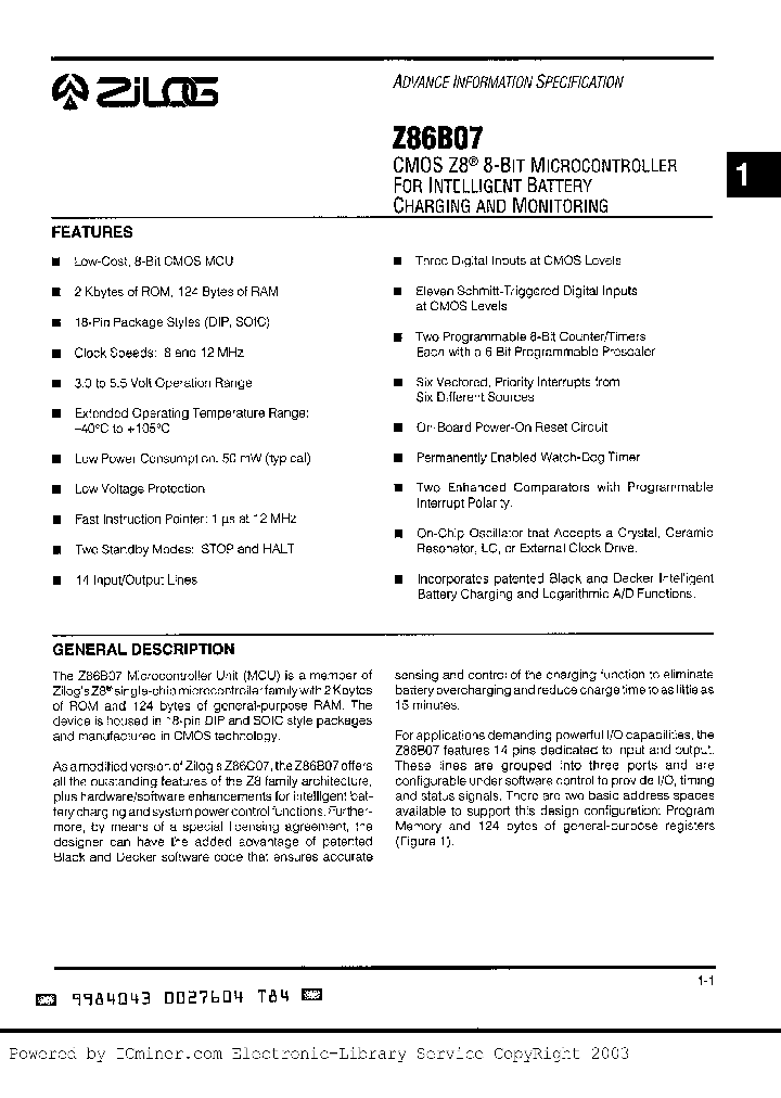 Z86B0712PEC_5048630.PDF Datasheet