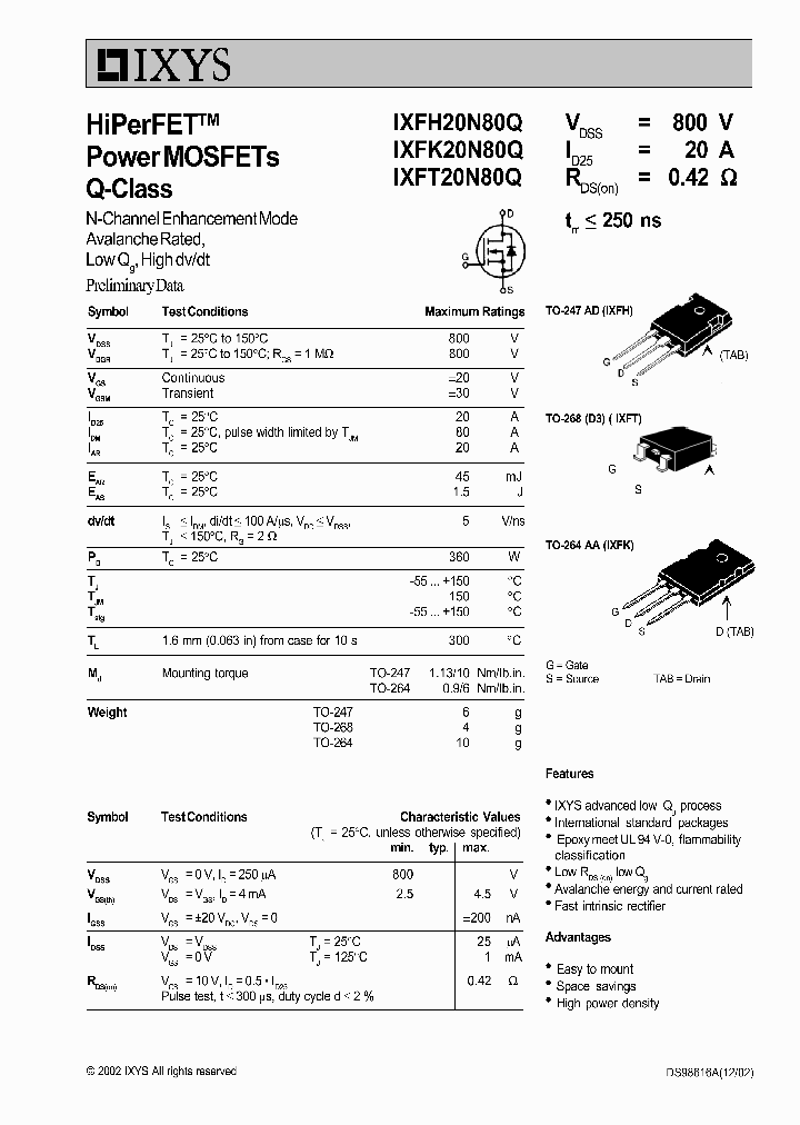 IXFK20N80Q_5048146.PDF Datasheet