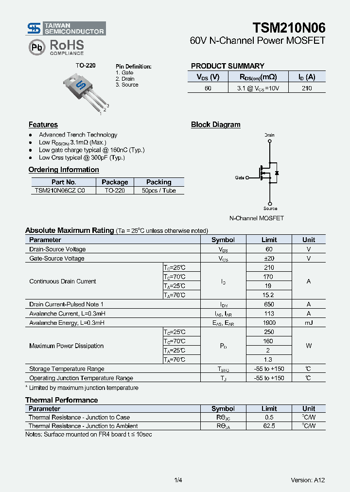 TSM210N06_5050799.PDF Datasheet