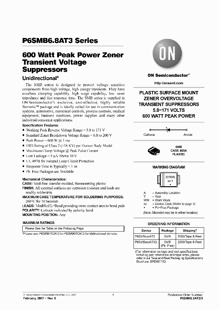 P6SMBXXXAT3G_5054219.PDF Datasheet