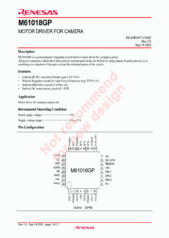 M61018GP_5056485.PDF Datasheet
