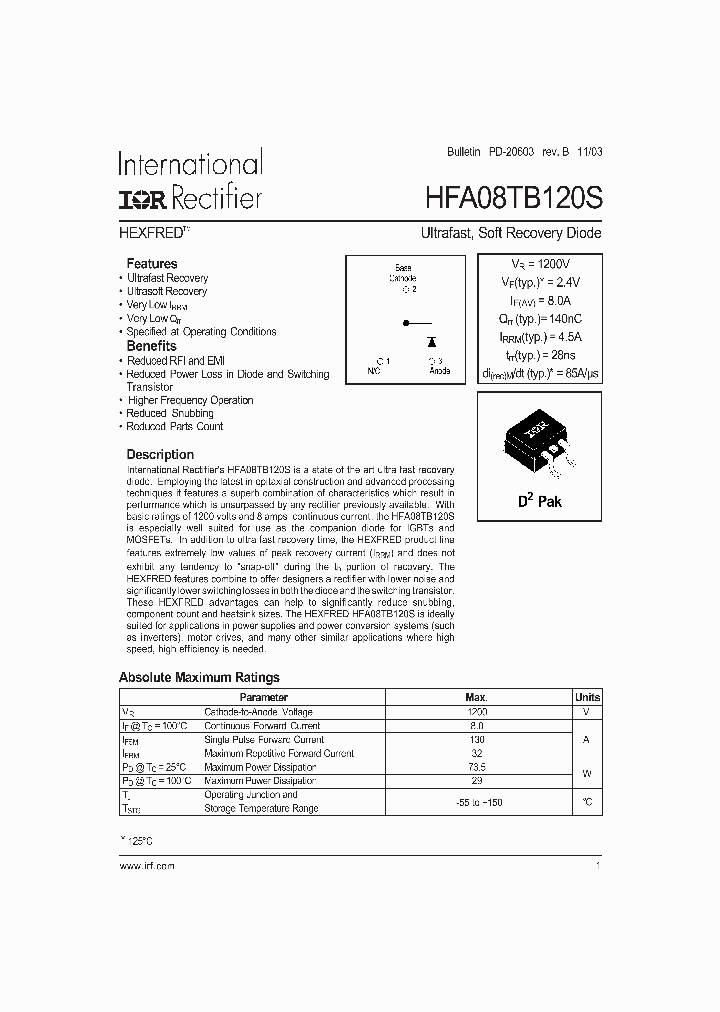 HFA08TB120STRR_5062680.PDF Datasheet