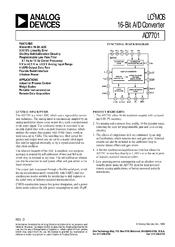 AD7701_5062902.PDF Datasheet