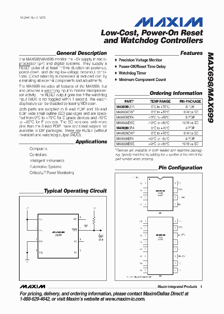MAX698EWE_5068199.PDF Datasheet