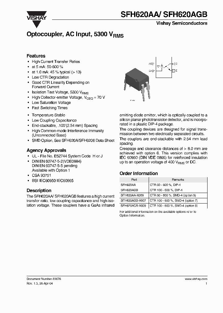 SFH620AGB_5066980.PDF Datasheet