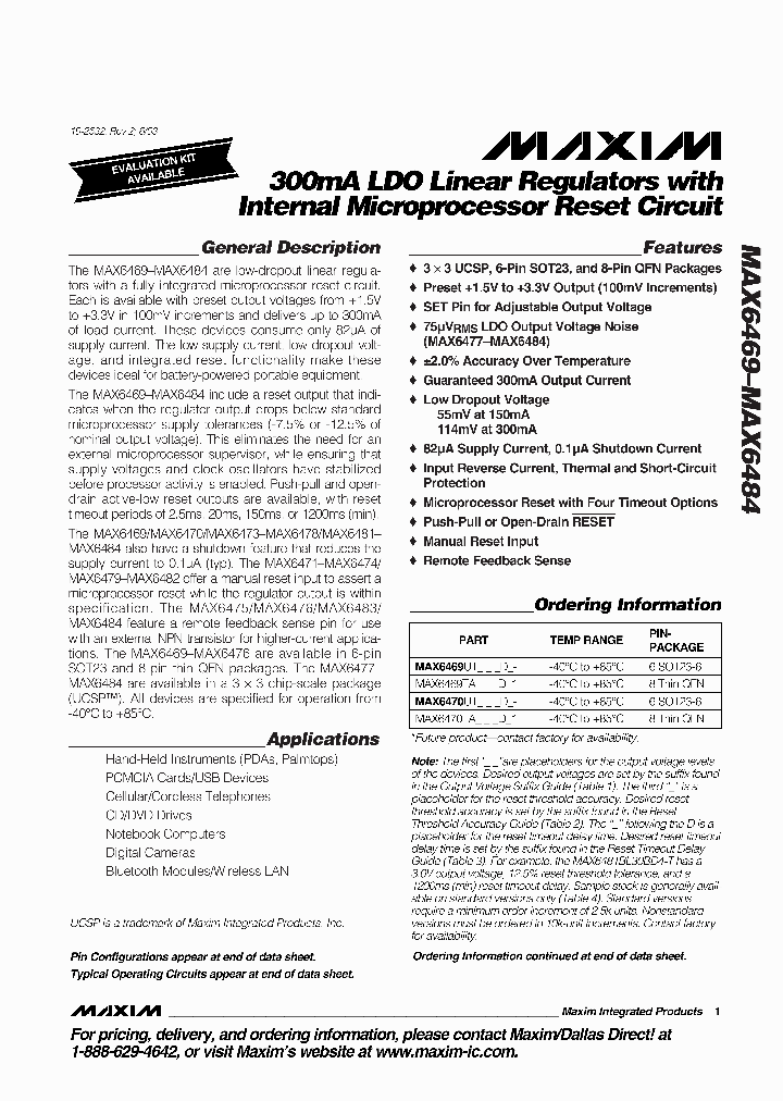 MAX6473UT15AD3_5063700.PDF Datasheet