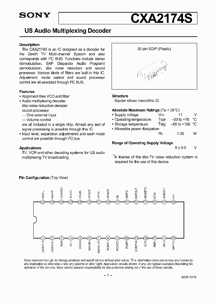 CXA2174_5068034.PDF Datasheet