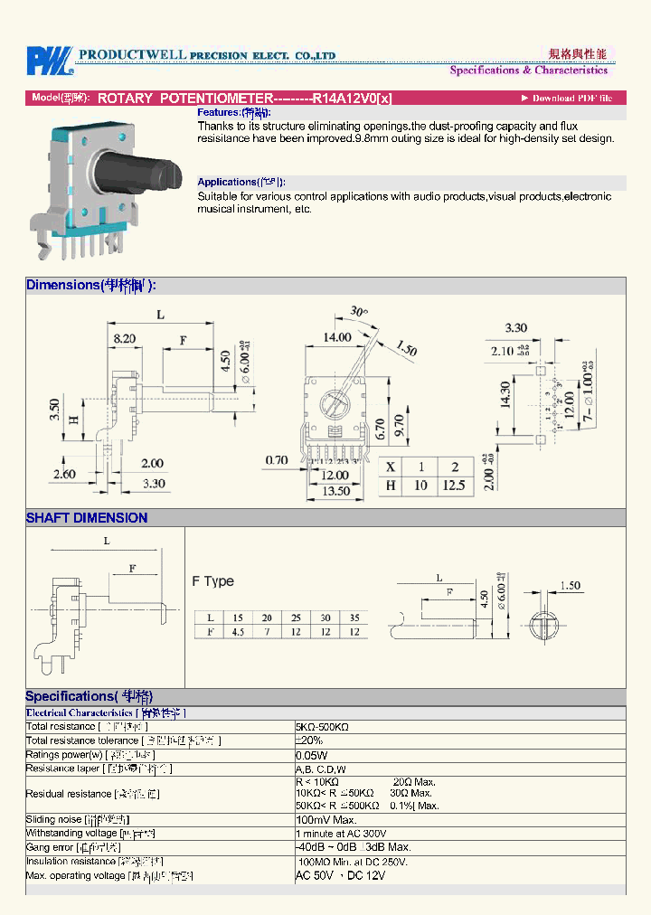 R14A12V0_5070535.PDF Datasheet