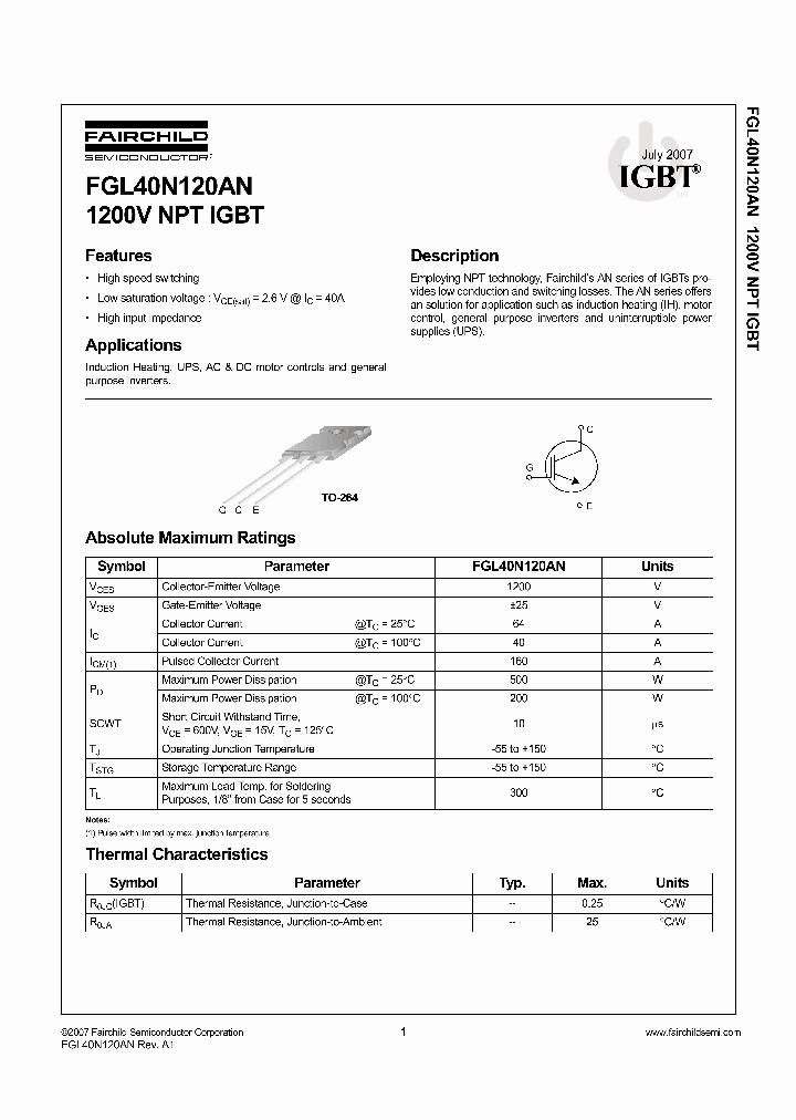 FGL40N120ANTU_5070944.PDF Datasheet