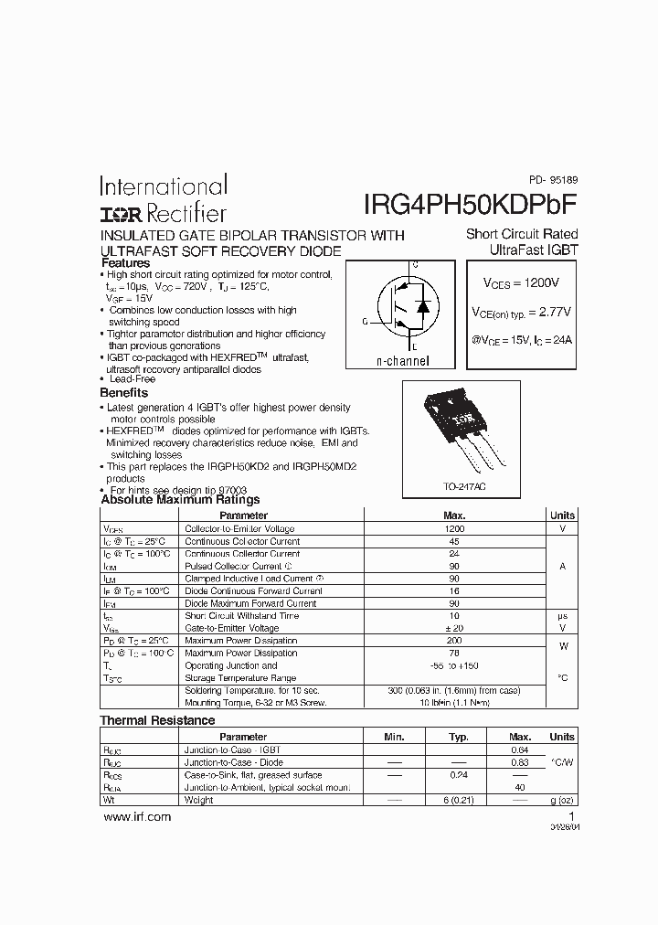 IRG4PH50KDPBF_5072886.PDF Datasheet