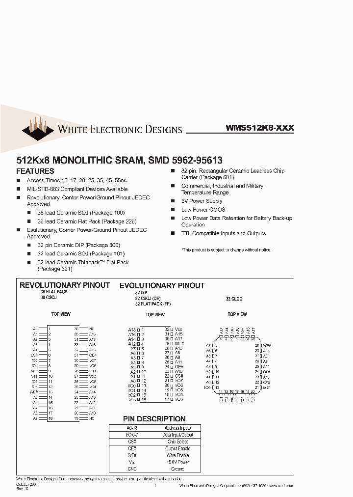 WMS512K8-XXX_5072909.PDF Datasheet